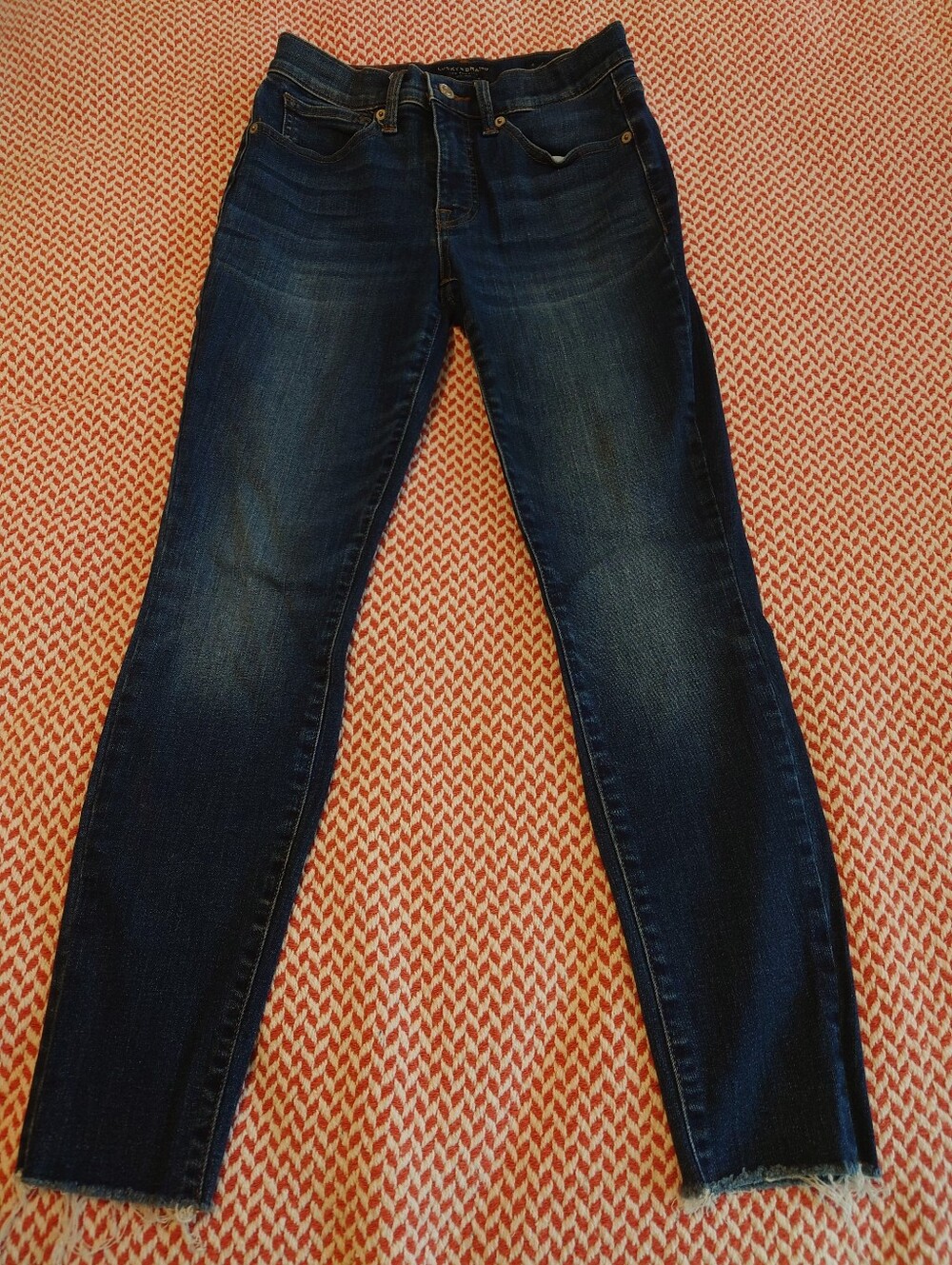Lucky Brand Mid-Rise Skinny Ava with Frayed Hem